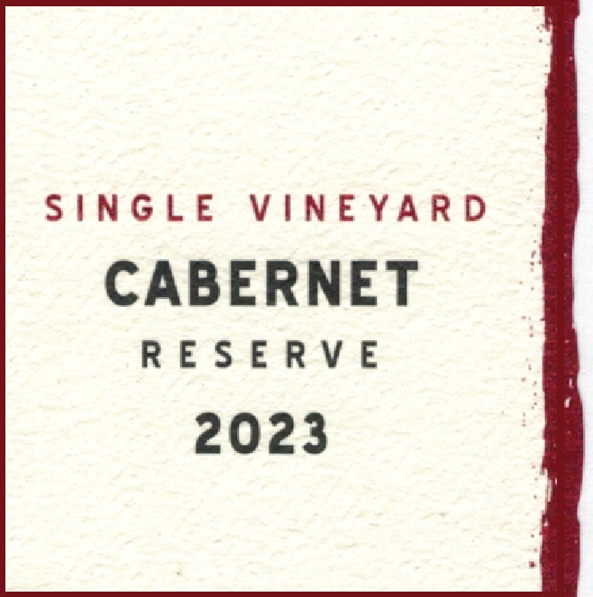 2023 Reserve Cabernet