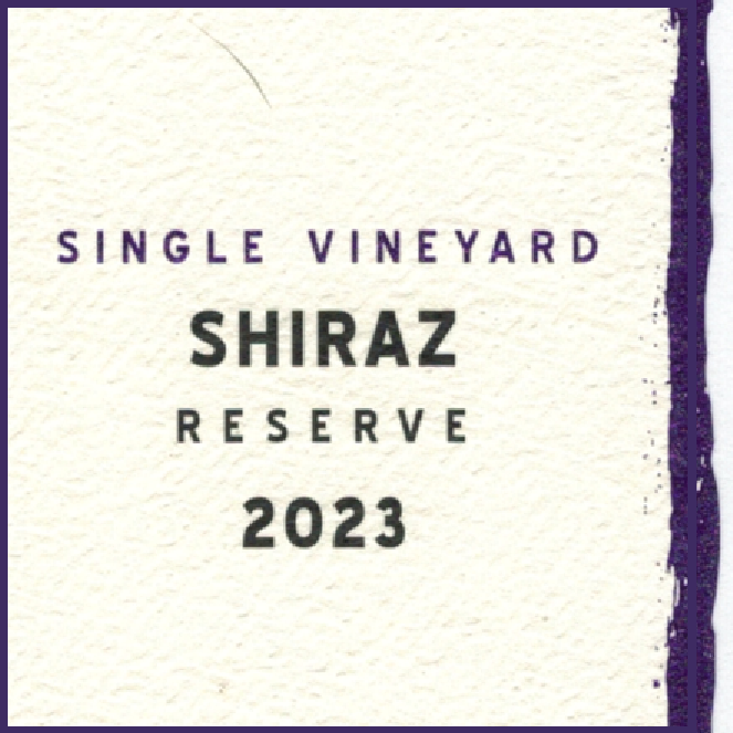 2023 Reserve Shiraz